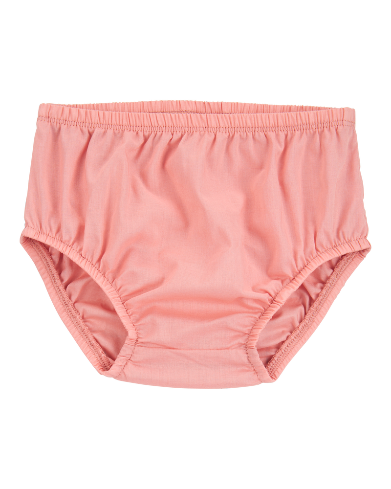 Baby Eyelet Cotton Dress - Pink, image 3 of 5 slides