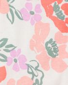 Baby Girl 1-Piece Floral 100% Snug Fit Cotton Footie Pajamas, image 2 of 3 slides