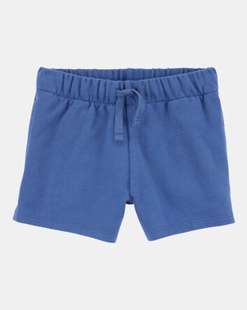 Baby Pull-On French Terry Shorts - Blue, 