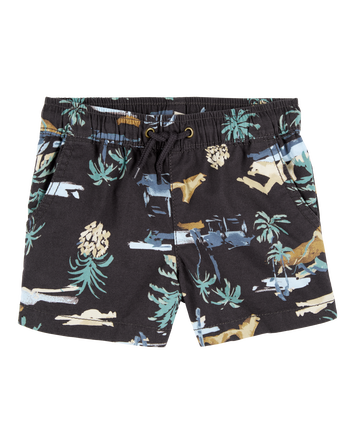 Toddler Tropical Print Pull-On Short, 