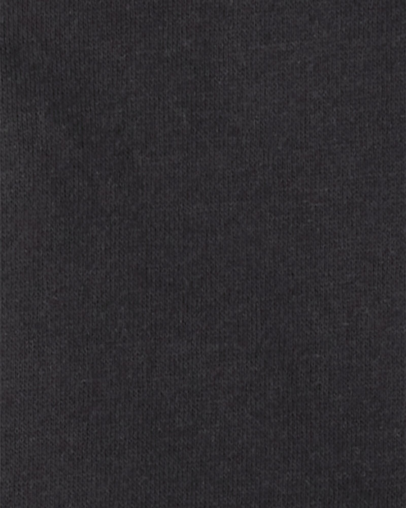 Toddler Boy Solid Fleece Quarter Zip Sweatshirt - Black, image 2 of 3 slides