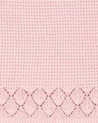 Kid Pointelle Crotchet Knit Skirt - Pink, image 3 of 4 slides