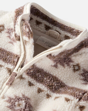 Toddler Recycled Aztec Sherpa Jacket, 