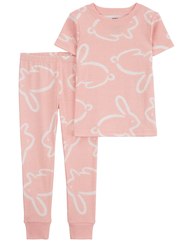 Baby 2-Piece Bunny 100% Snug Fit Cotton Pajamas, image 1 of 3 slides