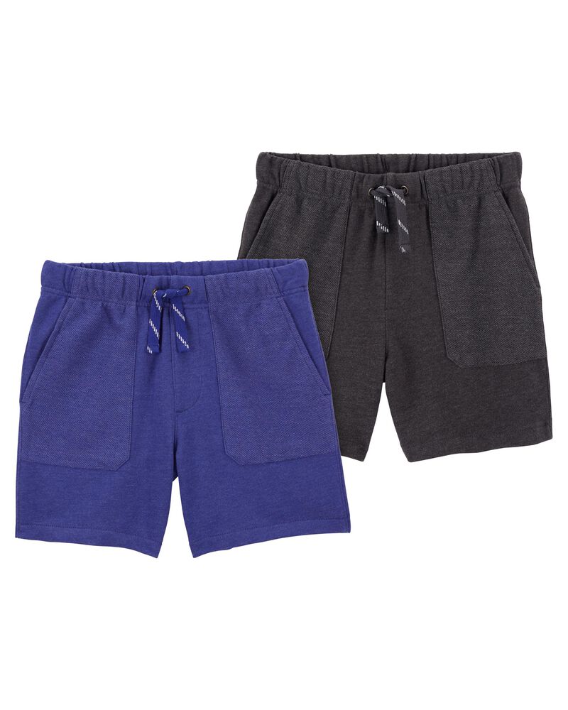 Baby 2-Pack Pull-On French Terry Shorts, image 1 of 6 slides