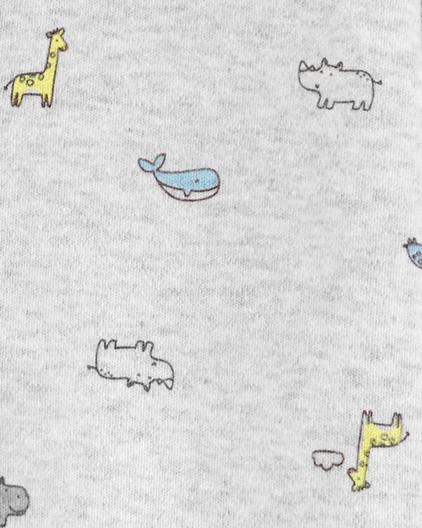 Baby Giraffe Snap-Up Cotton Sleep & Play Pajamas
