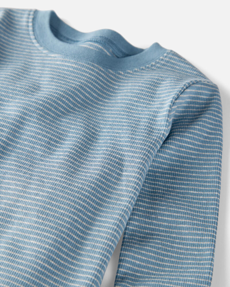 Toddler Solid Organic Cotton 2-Piece Pajamas, image 2 of 4 slides