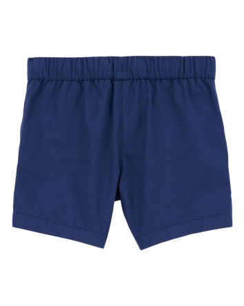 Toddler Pull-On Poplin Shorts - Navy, 
