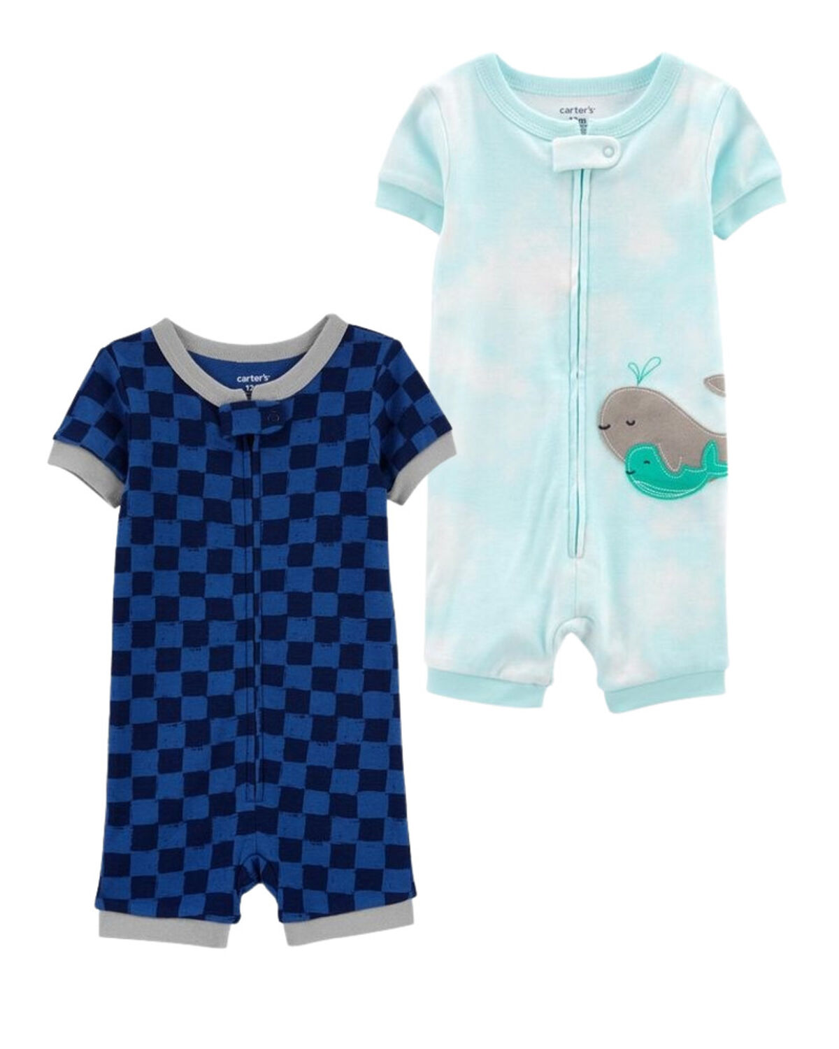 Multi Baby 2Pack 100 Snug Fit Cotton Romper PJs
