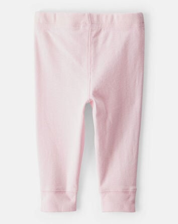 Baby 2-Pack Ruffle-Detail Cotton Pants - Grey/Pink