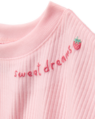 Kid 4-Piece Loose Fit Pajamas, image 3 of 8 slides