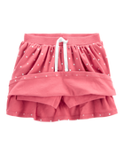 Toddler Polka Dot Jersey Skort, image 2 of 3 slides