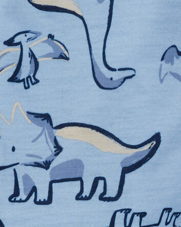 Toddler 2-Piece Dinosaur Coat-Style Pajama Set, 