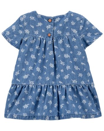 Baby Floral Chambray Dress, 