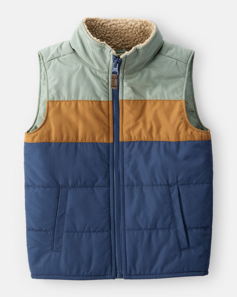 Toddler Boy Sleeveless Puffer Vest, image 1 of 3 slides