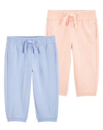 Baby 2-Pack French Terry Joggers, 