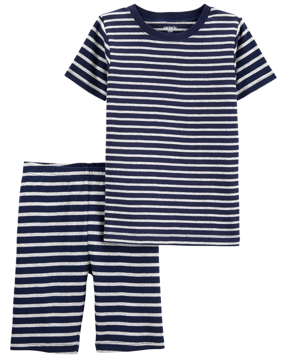 Kid 2-Piece Striped 100% Snug Fit Cotton Pajamas
