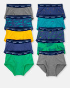 Boys 10-Pack Cotton Briefs Underwear, image 2 of 3 slides
