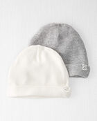 Baby 2-Pack Organic Cotton Rib Caps
, image 1 of 3 slides