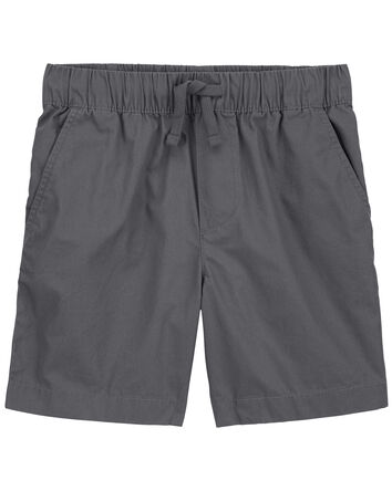 Pull-On Poplin Shorts, 