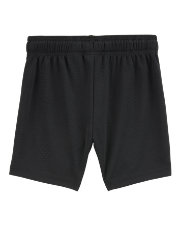 Toddler Active Mesh Shorts - Black, 