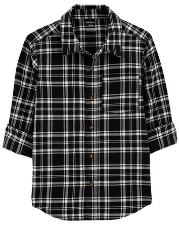 Plaid Button-Down Shirt, 