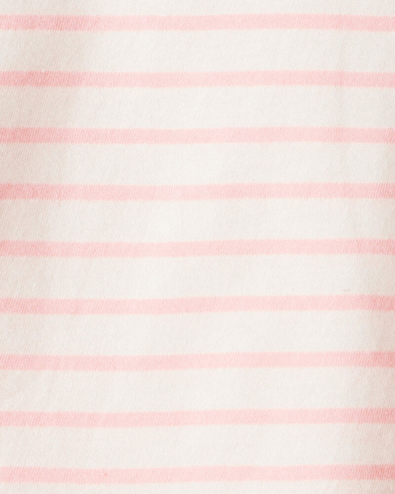 Baby Girl Striped Long-Sleeve Top - Pink, image 2 of 3 slides