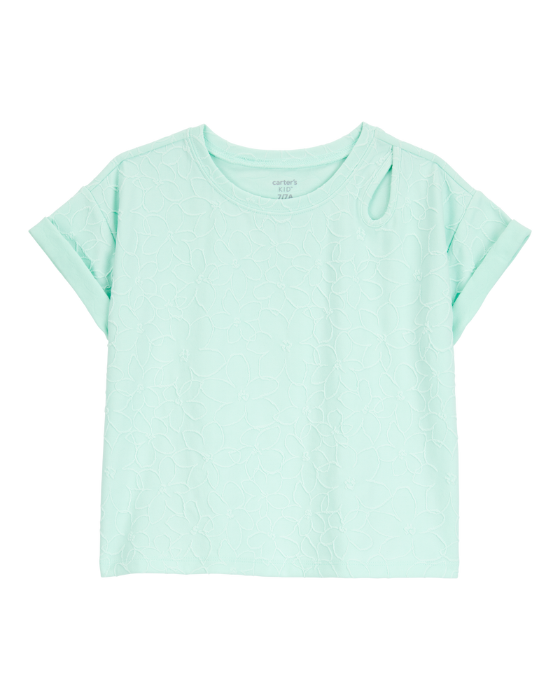 Kid Solid Short-Sleeve Tee - Turquoise, image 1 of 3 slides