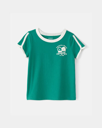 Toddler Girl 'Laughter & Smiles' Top - Green, 
