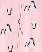 Toddler 1-Piece Penguin Fleece Footie Pajamas, image 2 of 5 slides