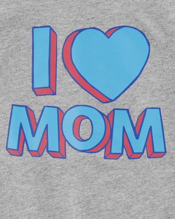 Toddler I Love Mom Graphic Tee