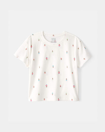 Toddler Girl Lemon Top - Ivory, 