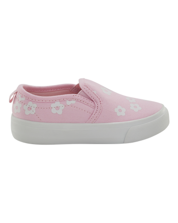 Toddler Slip-On Floral Sneakers - Pink, 