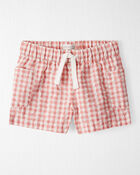 Toddler Gingham Shorts Made With Organic Cotton, image 1 of 6 slides