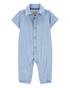 Baby Chambray Jumpsuit, image 1 of 3 slides