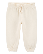 Baby Girl Glitter Pull-On Fleece Joggers, image 1 of 4 slides