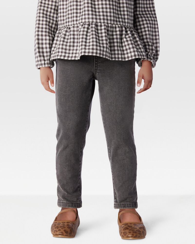 Toddler Pull-On Denim Pant - Black, image 2 of 7 slides