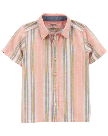 Baby LENZING™ ECOVERO™ Plaid Button-Front Shirt, 