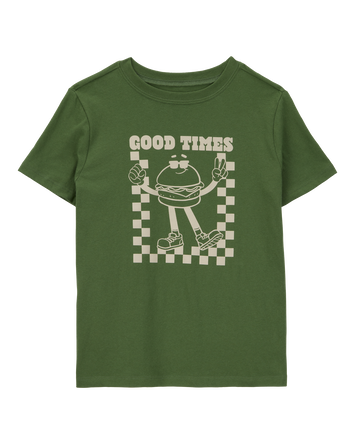 Kid Good Times Short-Sleeve Graphic Tee - Green, 