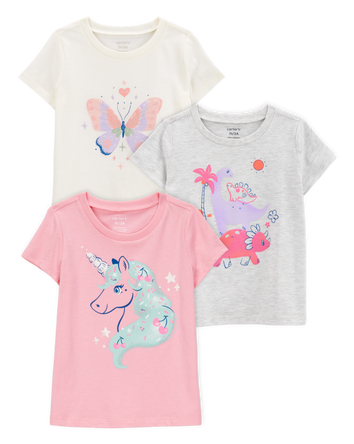 Toddler 3-Pack Graphic Tees, 