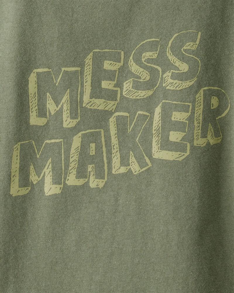 Toddler Boy Mess Maker Short-Sleeve Graphic Tee - Green, image 2 of 3 slides