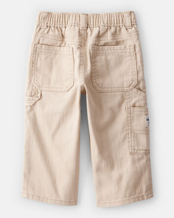 Baby Boy Pull On Carpenter Pant - Khaki, 