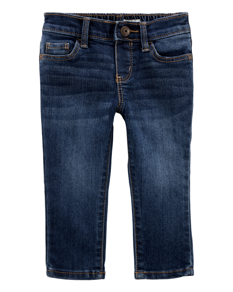 Baby Dark Wash Super Skinny-Leg Jeans, image 1 of 4 slides