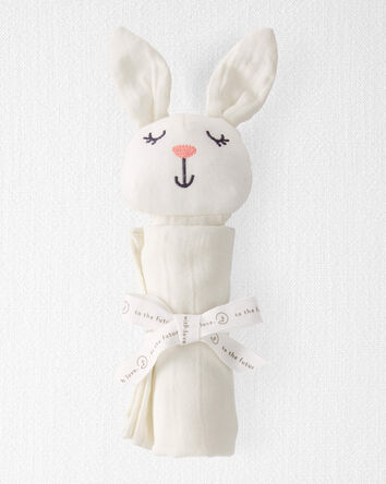 Organic Cotton Muslin Bunny Lovie, 