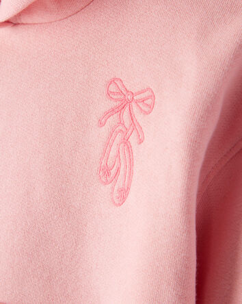 Toddler Girl 2-Piece Ballet Long-Sleeve Hoodie & Pant Set - Pink, 