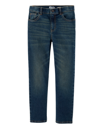 Kid Dark Wash Straight-Leg Jeans, 