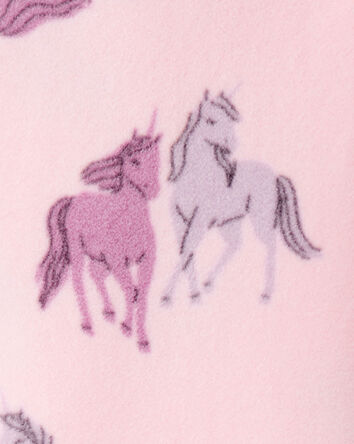 Girls Unicorn Fleece Loose Fit Night Gown - Pink, 