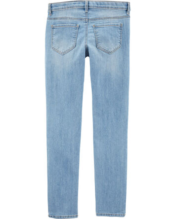 Light Blue Wash Super Skinny-Leg Jeans, 