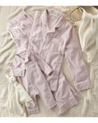Baby 1-Piece Organic Cotton Coat Style Pajamas, image 4 of 5 slides