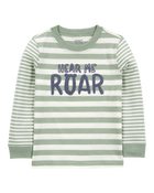 Baby Hear Me Roar Striped Long-Sleeve Graphic Tee, image 1 of 3 slides